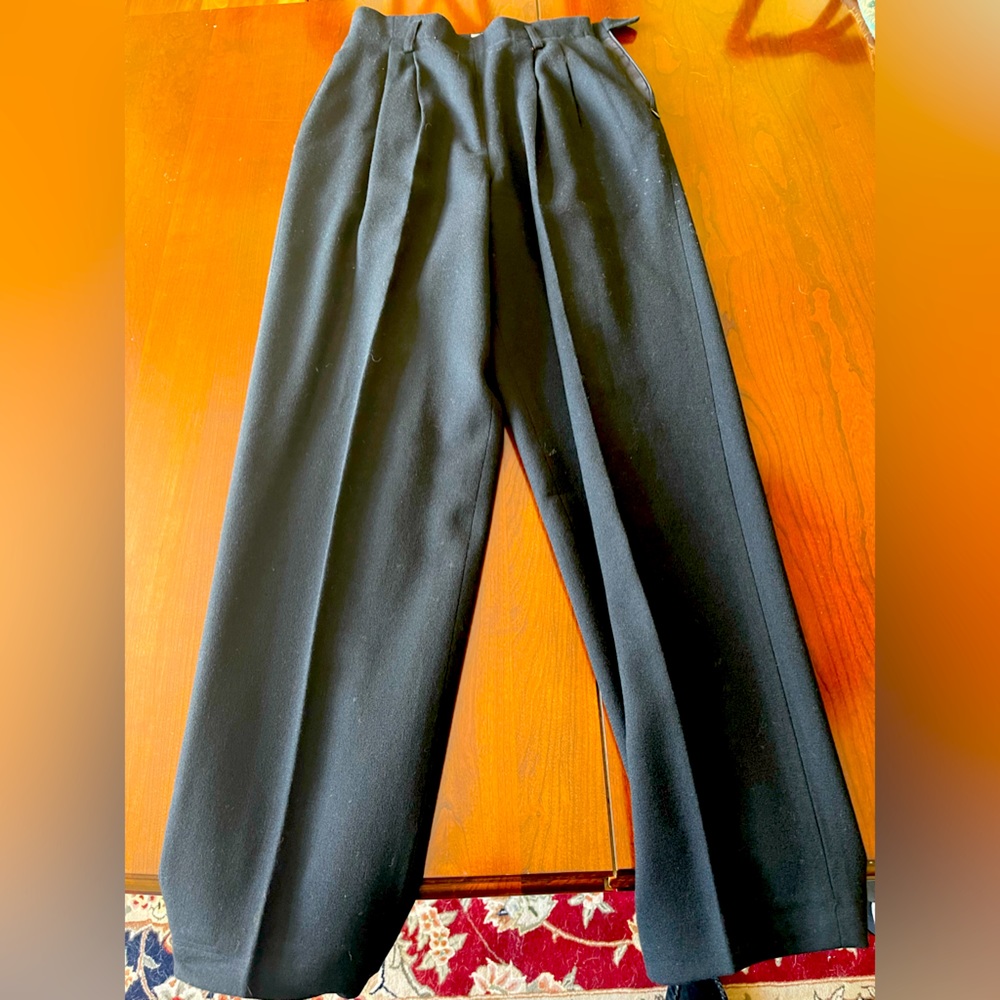 Women’s Black Wool Lined Dress Pant